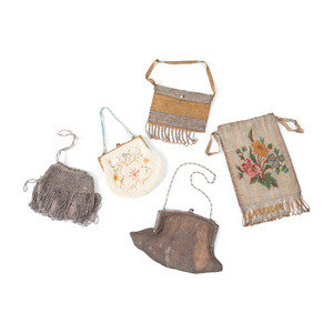 Eight Art Deco Beaded Purses