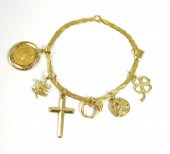 EIGHT ARTICLES OF YELLOW GOLD