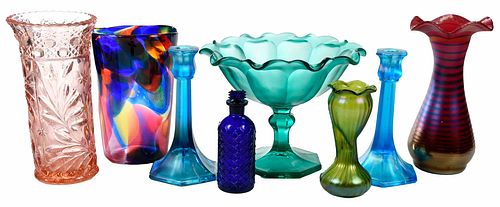 EIGHT ASSEMBLED CONTEMPORARY
