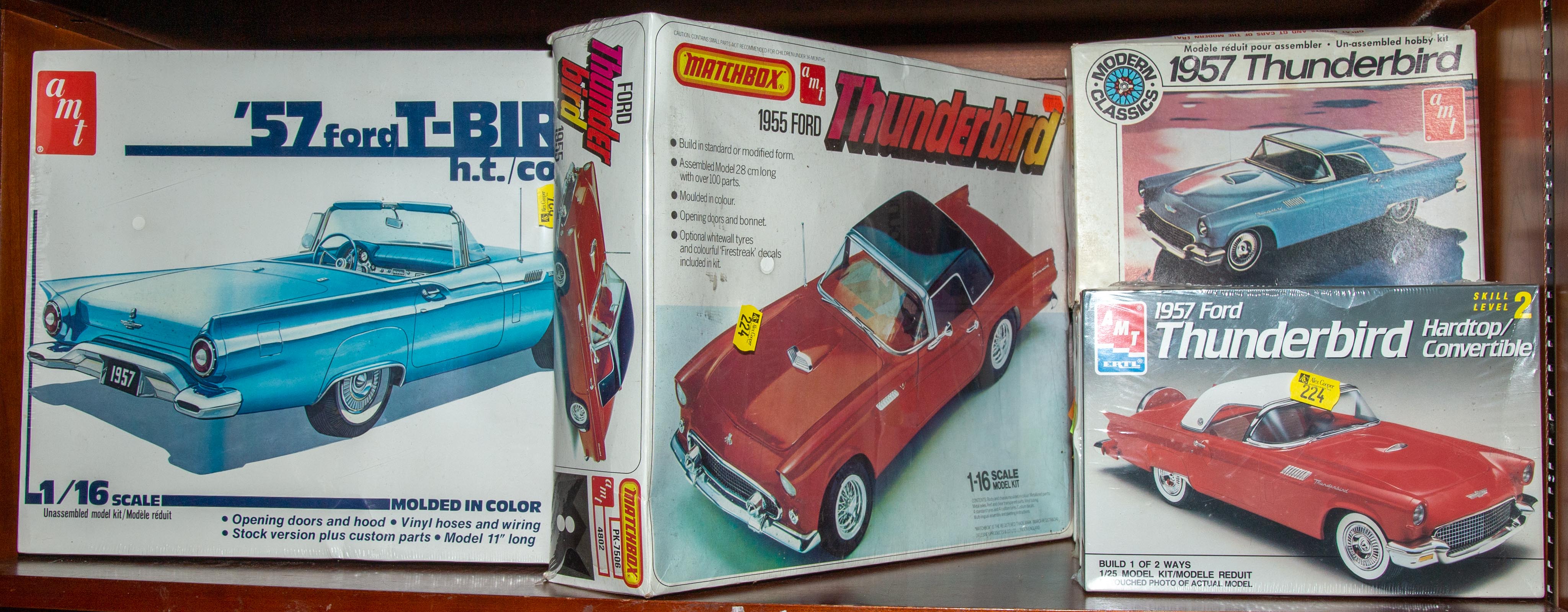 EIGHT ASSORTED 50S MUSCLE CAR MODEL