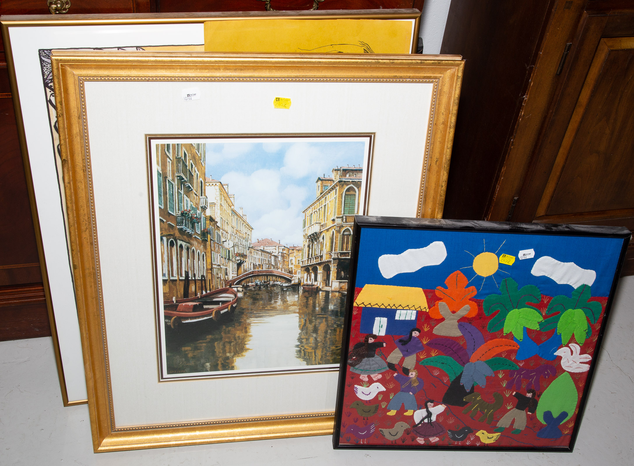 EIGHT ASSORTED ARTWORKS Includes