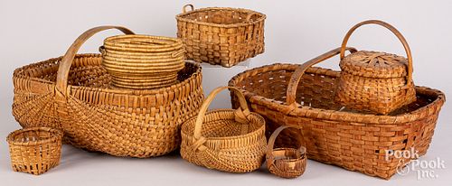 EIGHT ASSORTED BASKETSEight