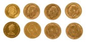 EIGHT ASSORTED FOREIGN GOLD CO