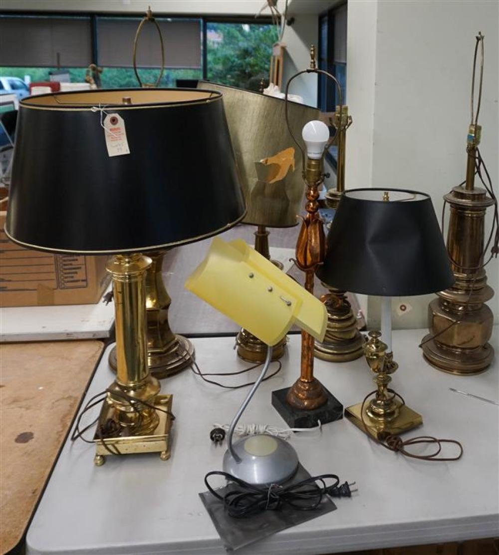 EIGHT ASSORTED METAL TABLE