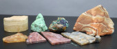 EIGHT ASSORTED ROCK AND MINERA