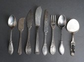 EIGHT ASSORTED STERLING, COIN,