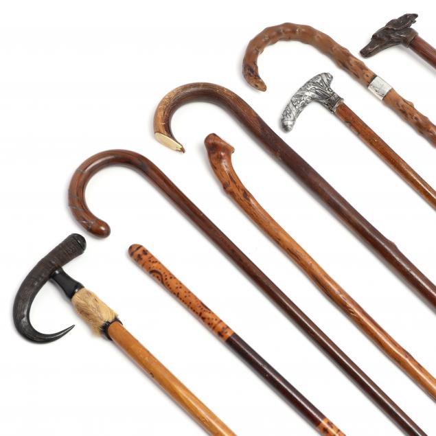 EIGHT ASSORTED VINTAGE CANES