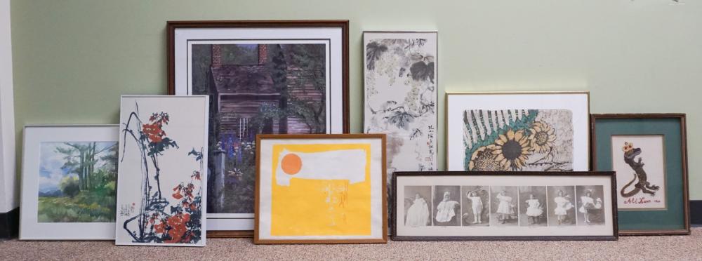 EIGHT ASSORTED WORKS OF ARTEight