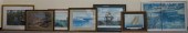 EIGHT ASSORTED WORKS OF ARTEig