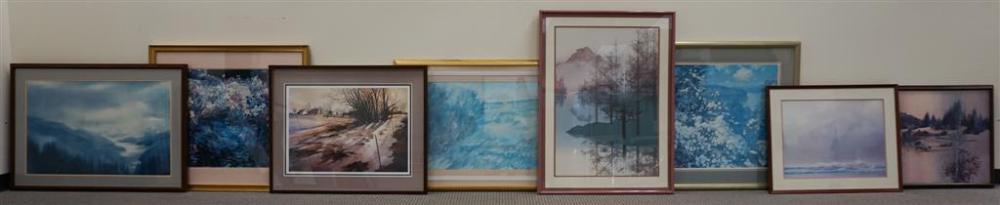 EIGHT ASSORTED WORKS OF ARTEight