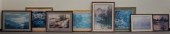 EIGHT ASSORTED WORKS OF ARTEig
