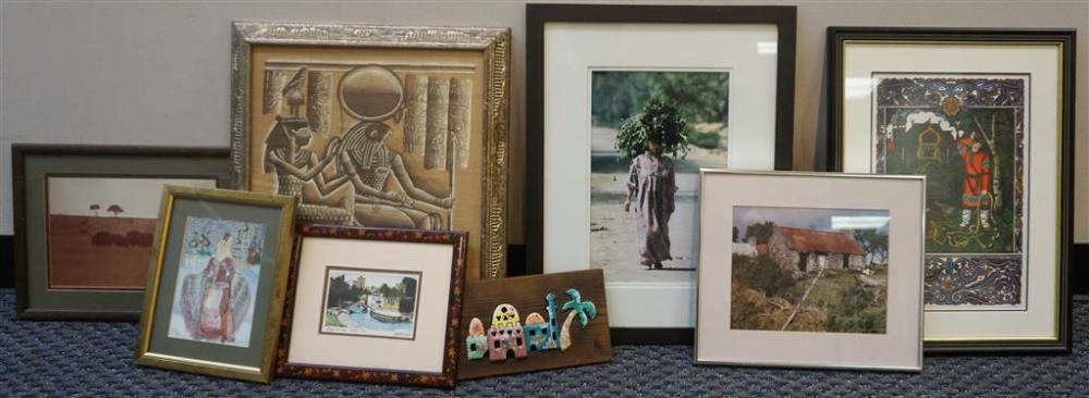 EIGHT ASSORTED WORKS OF ARTEight