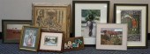 EIGHT ASSORTED WORKS OF ARTEig