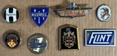 EIGHT AUTO RADIATOR BADGES FRO