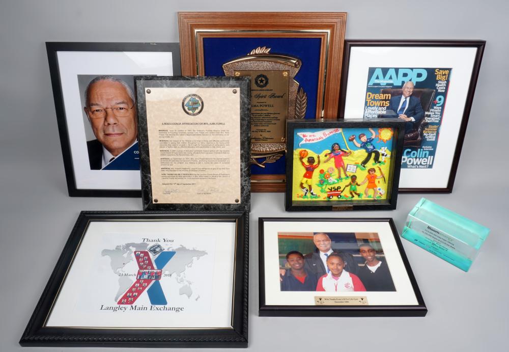 EIGHT AWARDS AND MEMENTOS BELONGING
