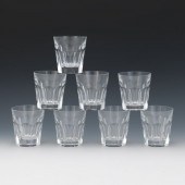 EIGHT BACCARAT CRYSTAL WHISKEY