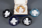 Eight Baccarat sulphide glass