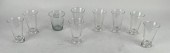 EIGHT BLOWN WHISKEY GLASSES 19