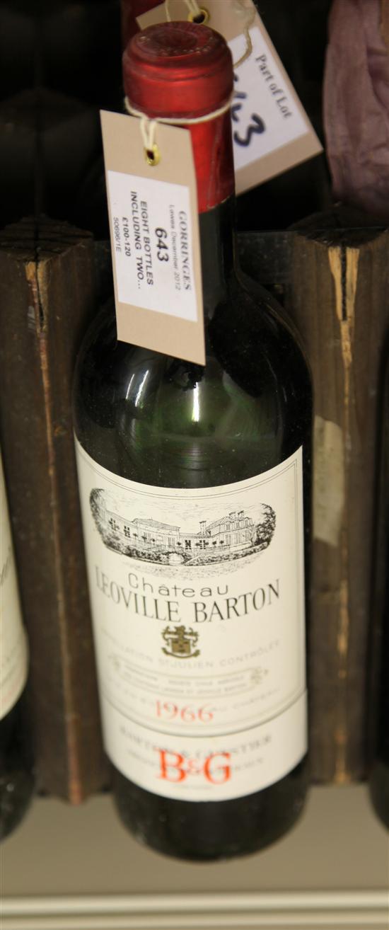 Eight bottles including two Chateau