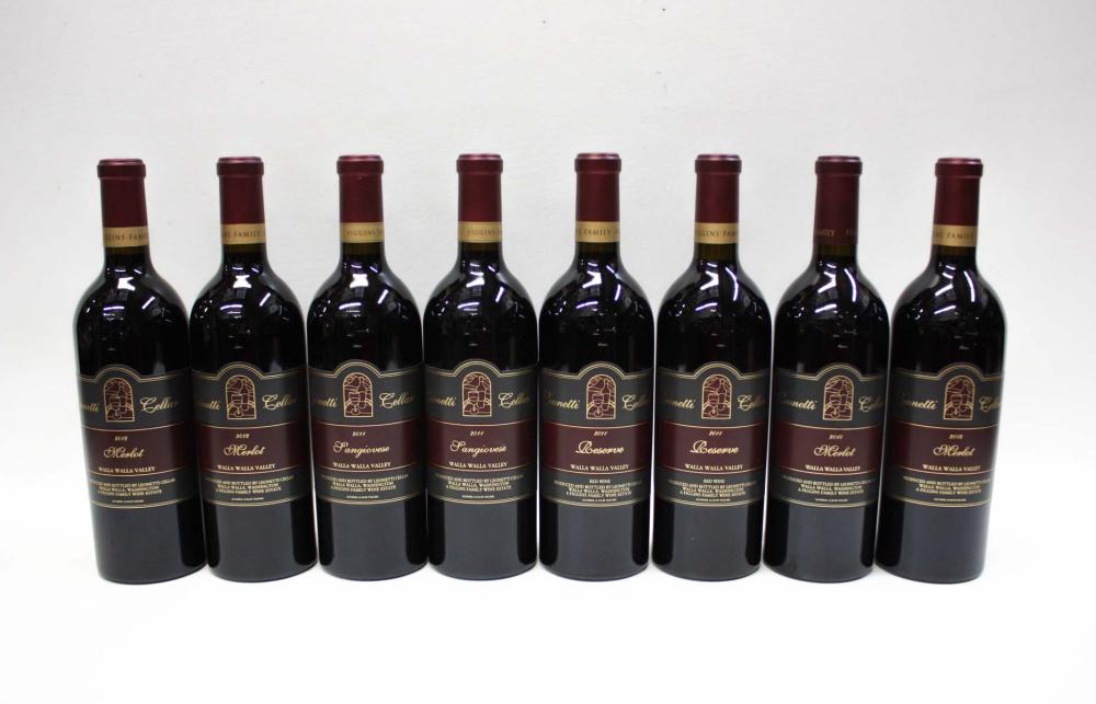 EIGHT BOTTLES OF LEONETTI CELLAR