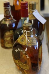 Eight bottles of mostly whisky