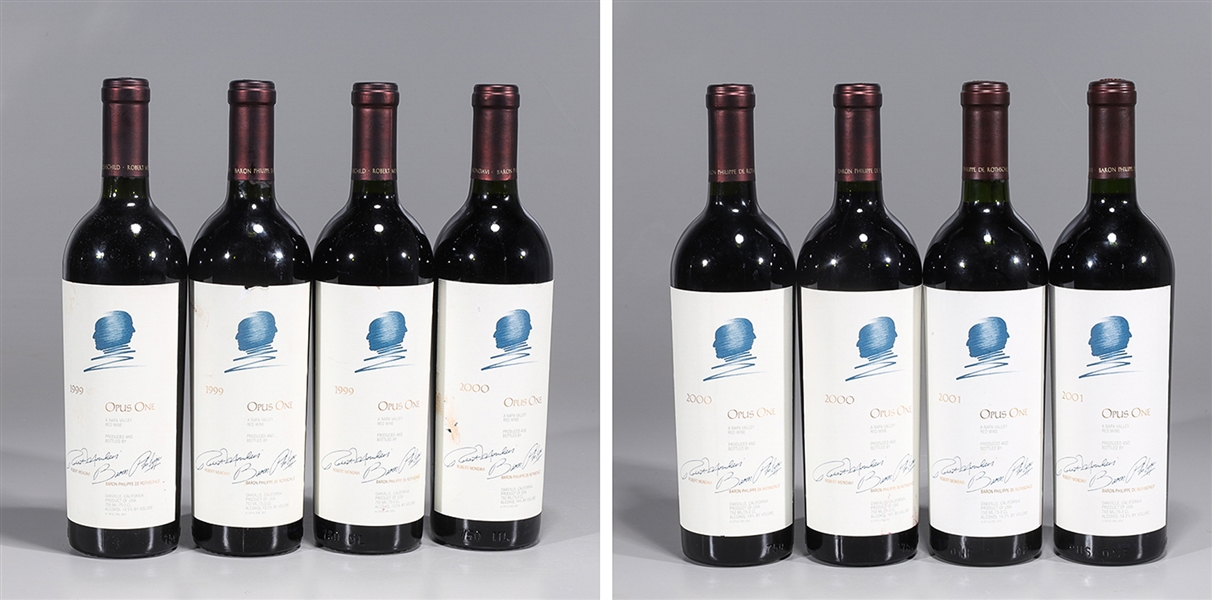 Eight bottles of Opus One red