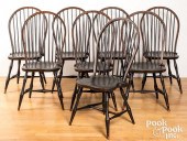 EIGHT BOWBACK WINDSOR CHAIRS B