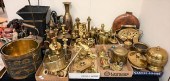 EIGHT BOX LOTS OF SMALL BRASS