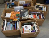 EIGHT BOXES OF BOOKS (NOVELS,
