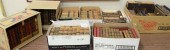 EIGHT BOXES OF LEATHER BOUND B