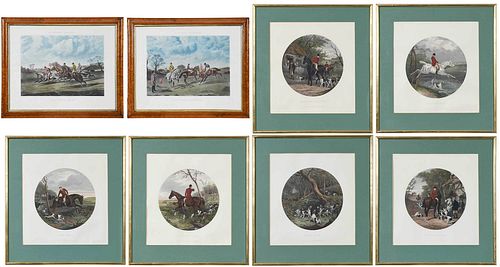 EIGHT BRITISH HUNTING AND