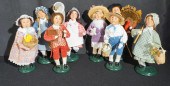 EIGHT BYERS CHOICE CHILD FIGUR