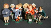 EIGHT BYERS CHOICE CHILD FIGUR
