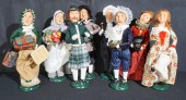 EIGHT BYERS CHOICE FIGURINESEi