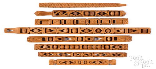 EIGHT CARVED WHIMSIES, EARLY 20TH