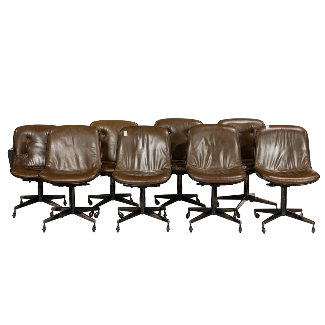 EIGHT CHARLES POLLOCK STYLE LEATHER