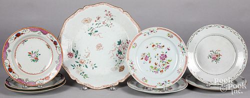 EIGHT CHINESE EXPORT PORCELAIN