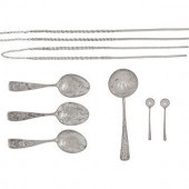 Eight Chinese Export Silver Se
