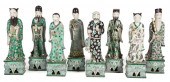 EIGHT CHINESE FAMILLE VERTE PO
