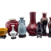 Eight Chinese Monochrome Glaze
