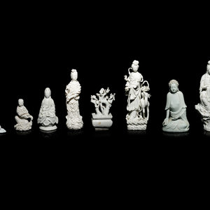 Eight Chinese Monochrome Glazed