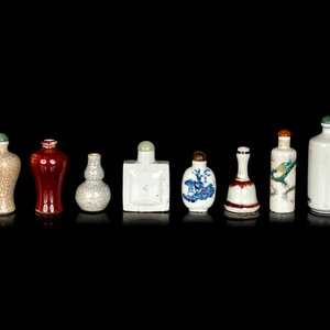 Eight Chinese Porcelain Snuff
