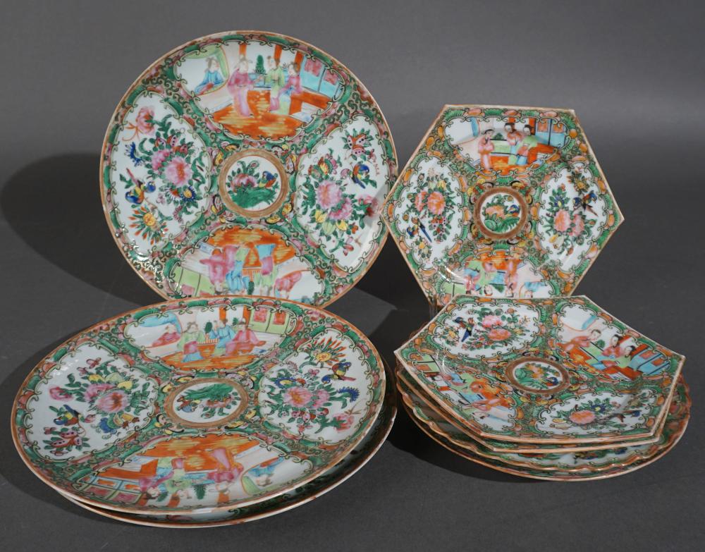EIGHT CHINESE ROSE MEDALLION