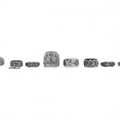 Eight Chinese Silver and Metal
