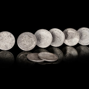 Eight Chinese Silver Coins