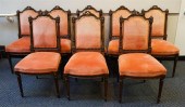 EIGHT CLASSICAL STYLE CARVED W