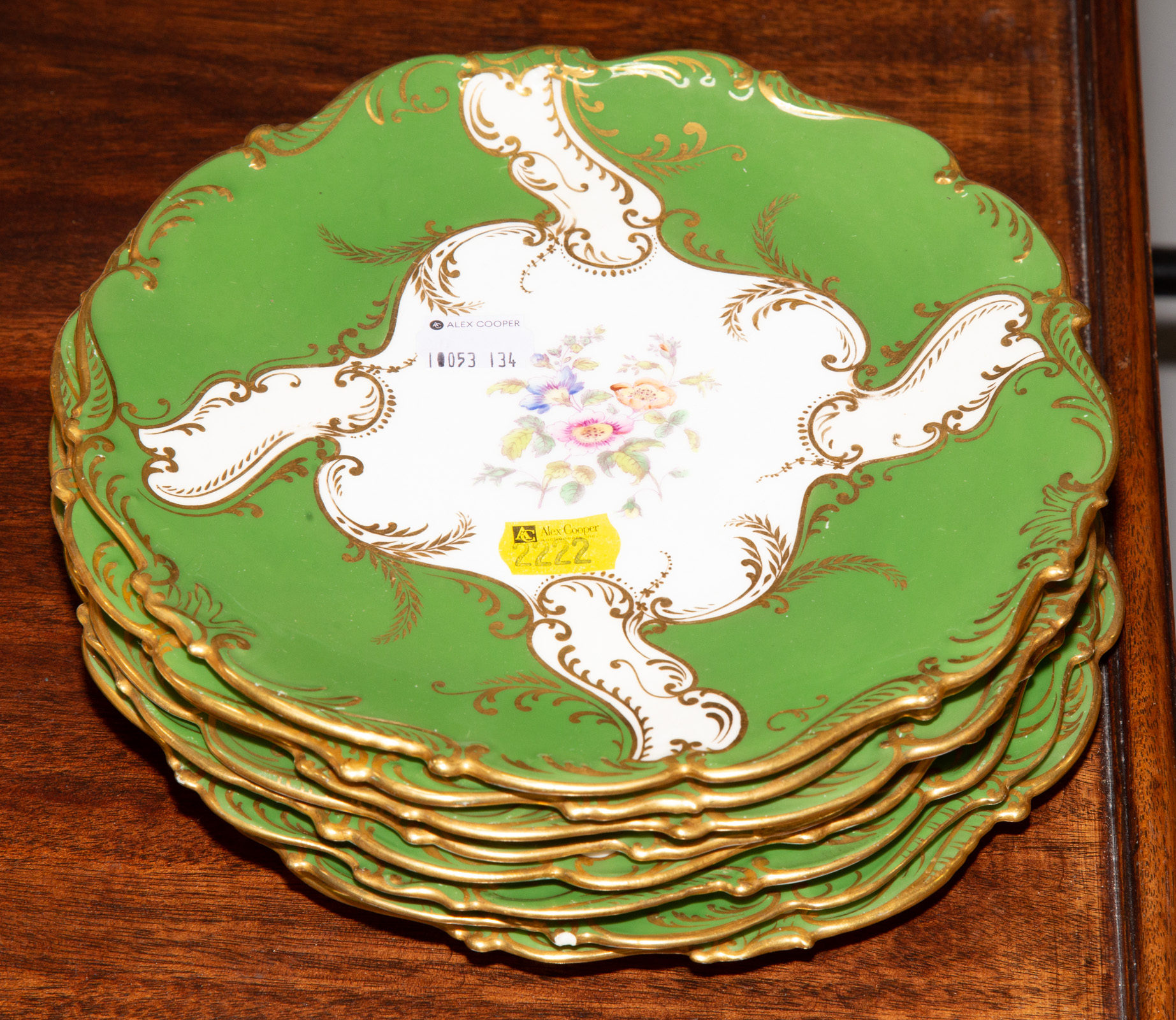EIGHT COALPORT DESSERT PLATES Early