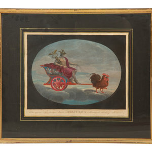 Eight Color Engravings by C.