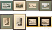 EIGHT COLORED LITHOGRAPHS OF N