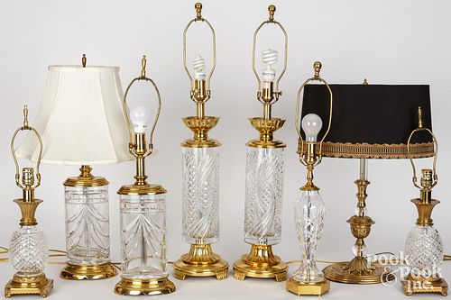 EIGHT CONTEMPORARY BRASS AND